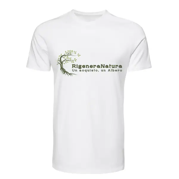 RigeneraNatura, T-Shirt Logo bianca