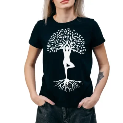 RigeneraNatura, T-Shirt Tree of Harmony nera